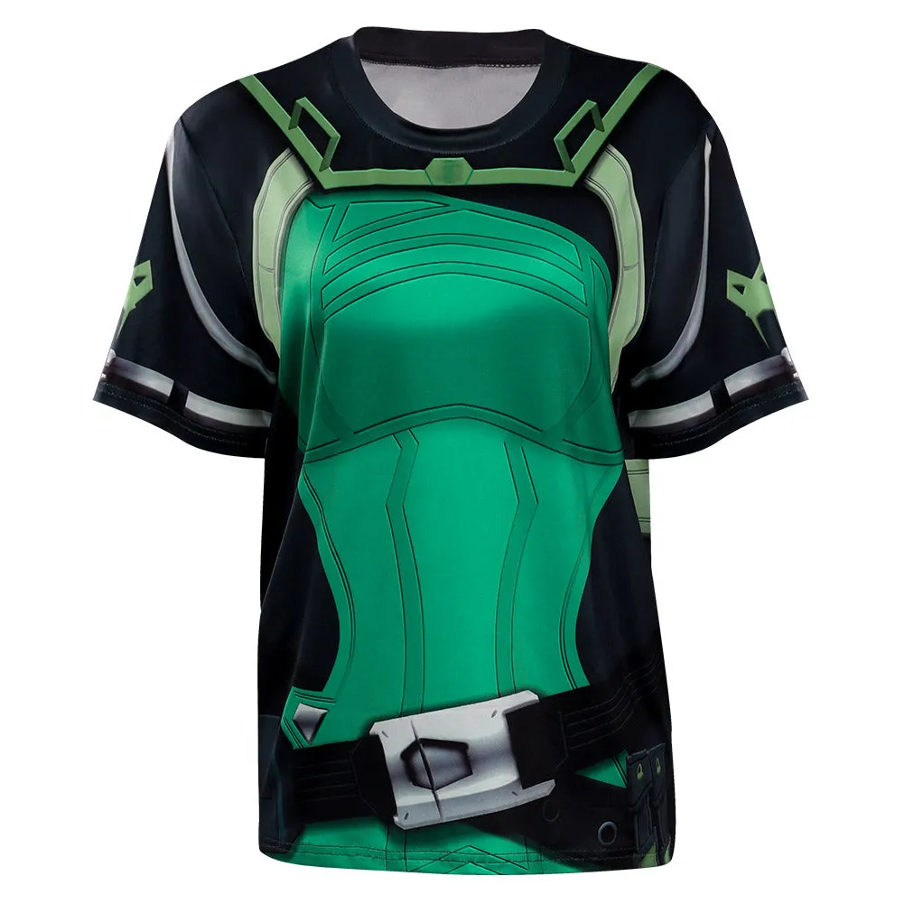 VALORANT Viper Cosplay T-shirt 3D Print Summer Men Women Casual Short Sleeve Shirt