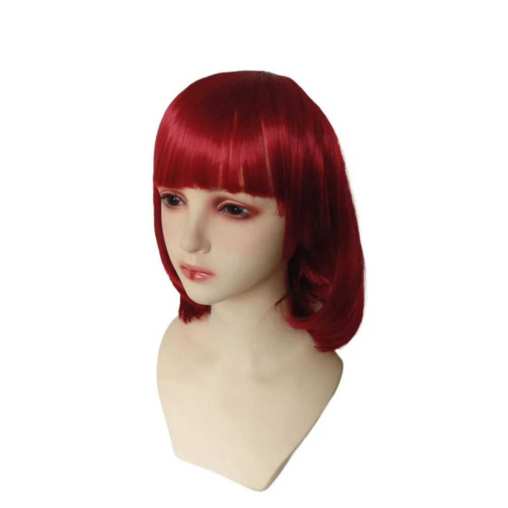 Velma TV Character Cosplay Wig Heat Resistant Synthetic Hair Carnival Halloween Party Props