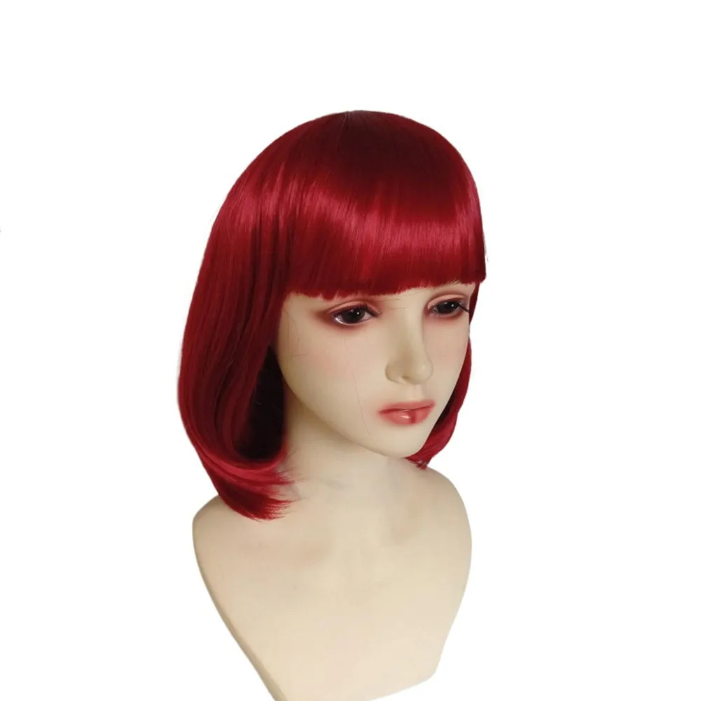 Velma TV Character Cosplay Wig Heat Resistant Synthetic Hair Carnival Halloween Party Props