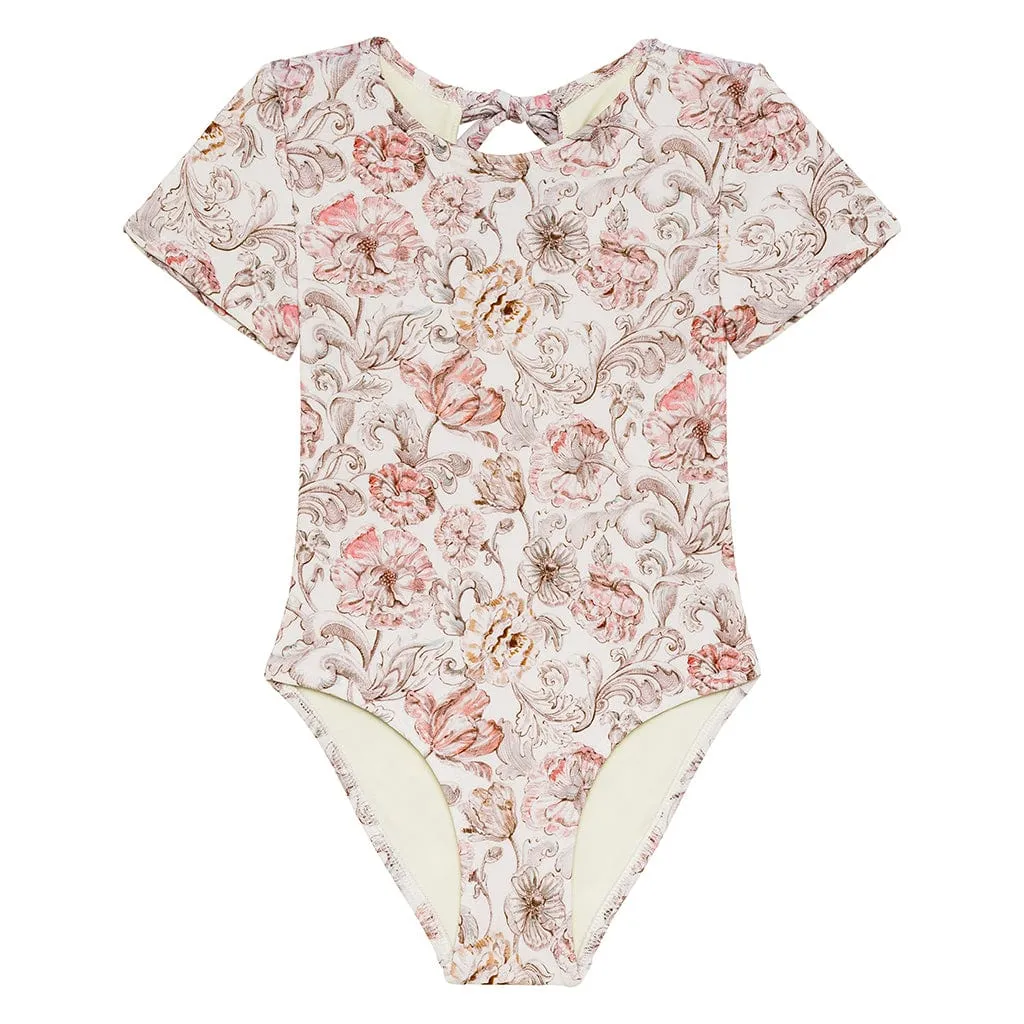 Venecia Floral Mini Short Sleeve One-Piece