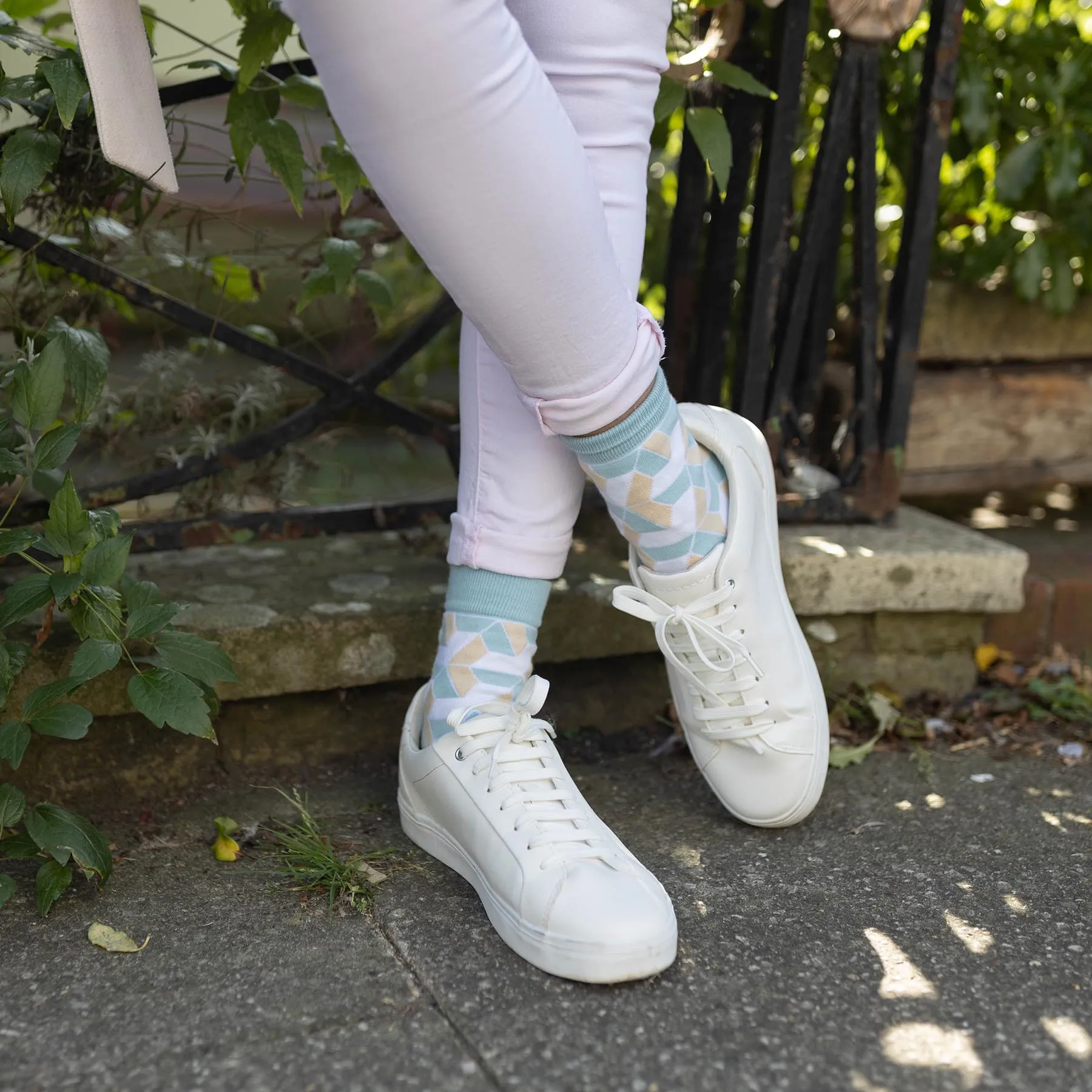 Vertex Women's Organic Cotton Socks | Blue