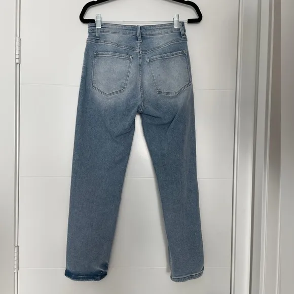 Vervet high waste vervet blue denim hole jeans fall winter chic casual trendy 26