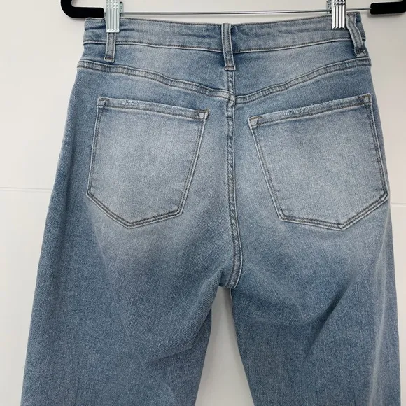 Vervet high waste vervet blue denim hole jeans fall winter chic casual trendy 26