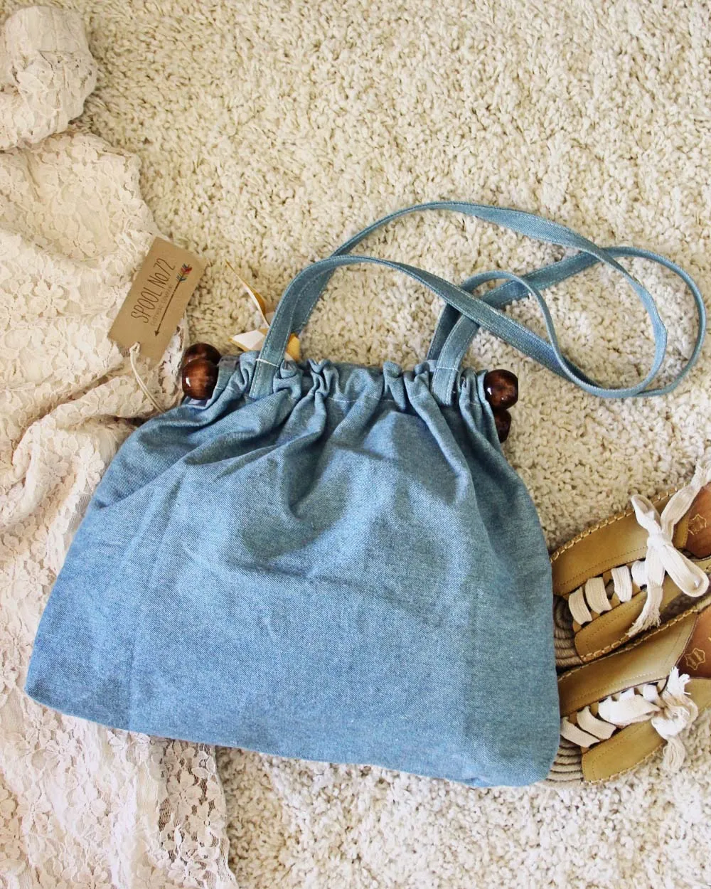 Vintage 70's Denim Tote