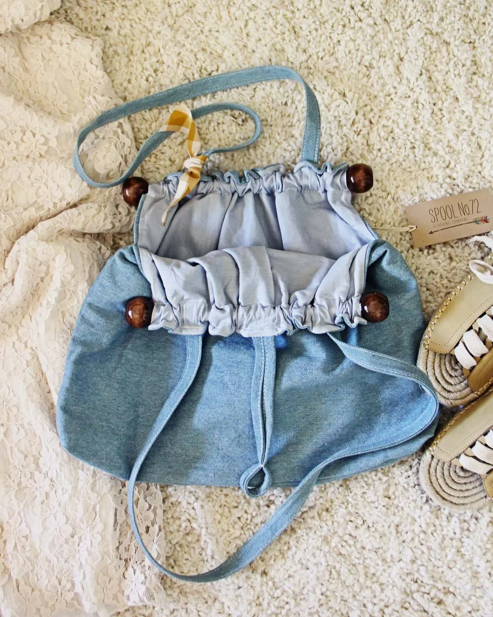 Vintage 70's Denim Tote