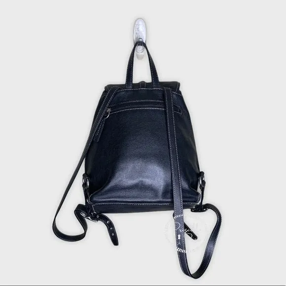 Vintage Coach Black Leather Legacy Backpack 9368