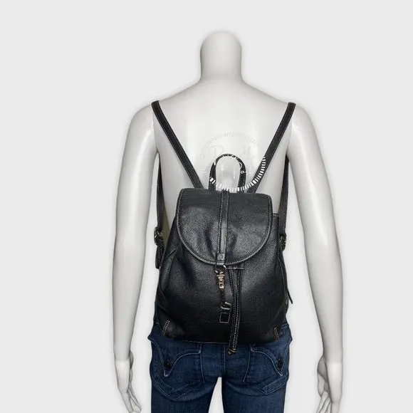 Vintage Coach Black Leather Legacy Backpack 9368