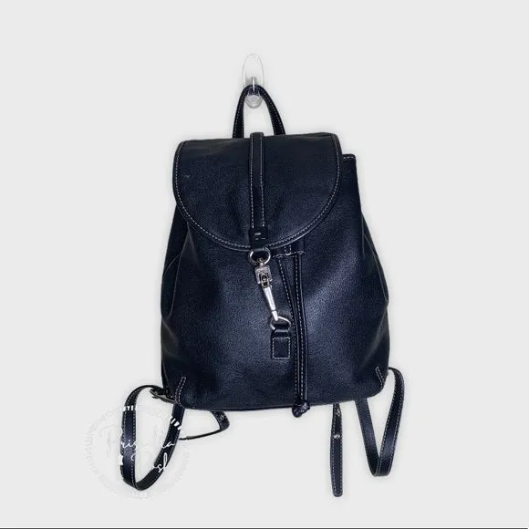 Vintage Coach Black Leather Legacy Backpack 9368