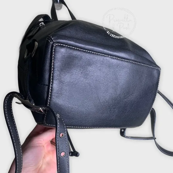 Vintage Coach Black Leather Legacy Backpack 9368