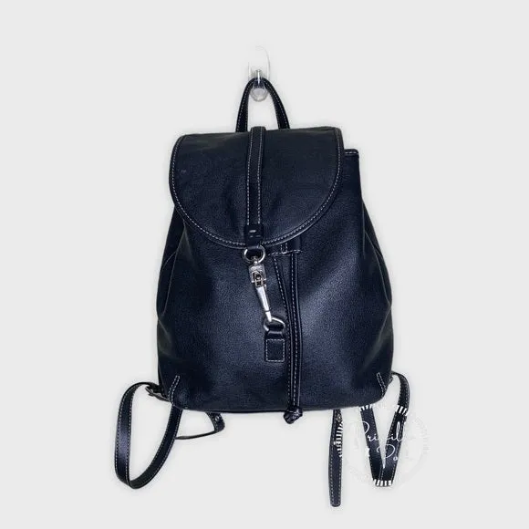 Vintage Coach Black Leather Legacy Backpack 9368
