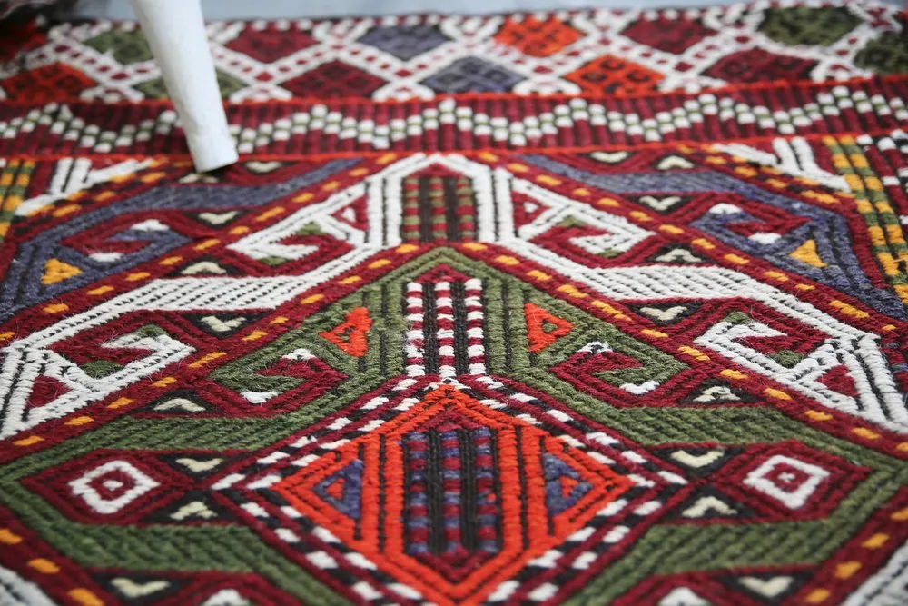 Vintage Mersin Mut Cicim Kilim Rug 2.3ftx3.8ft