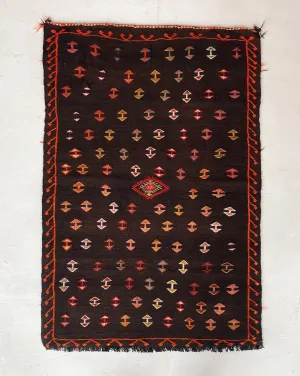 Vintage Mini Turkish Kilim Rug 2'10"x4'6"