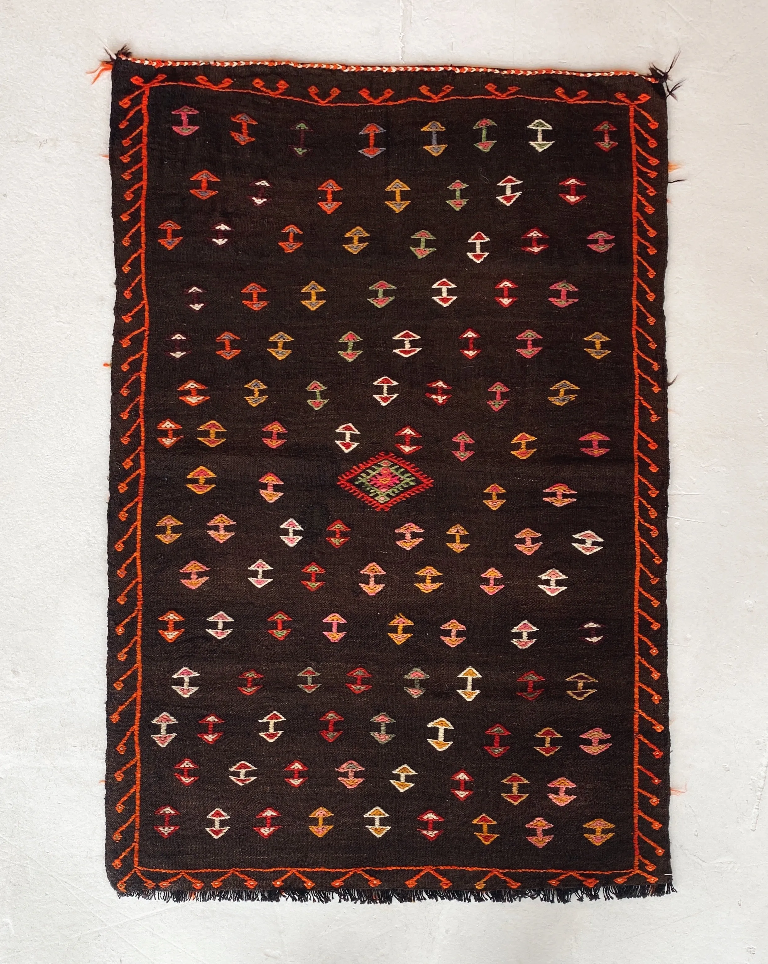 Vintage Mini Turkish Kilim Rug 2'10"x4'6"
