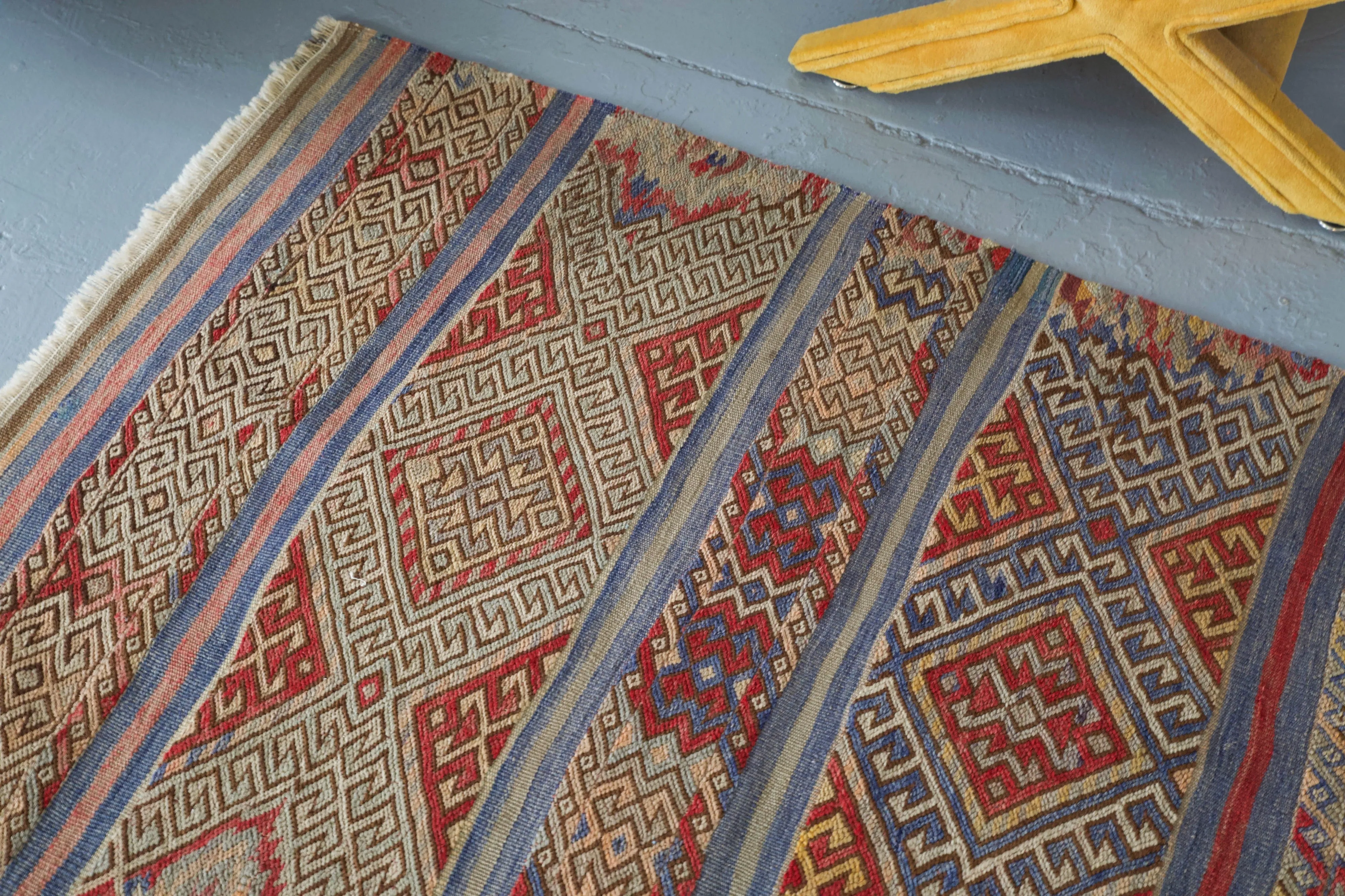 Vintage Mini Turkish Kilim Rug 2'6" x 3'10"
