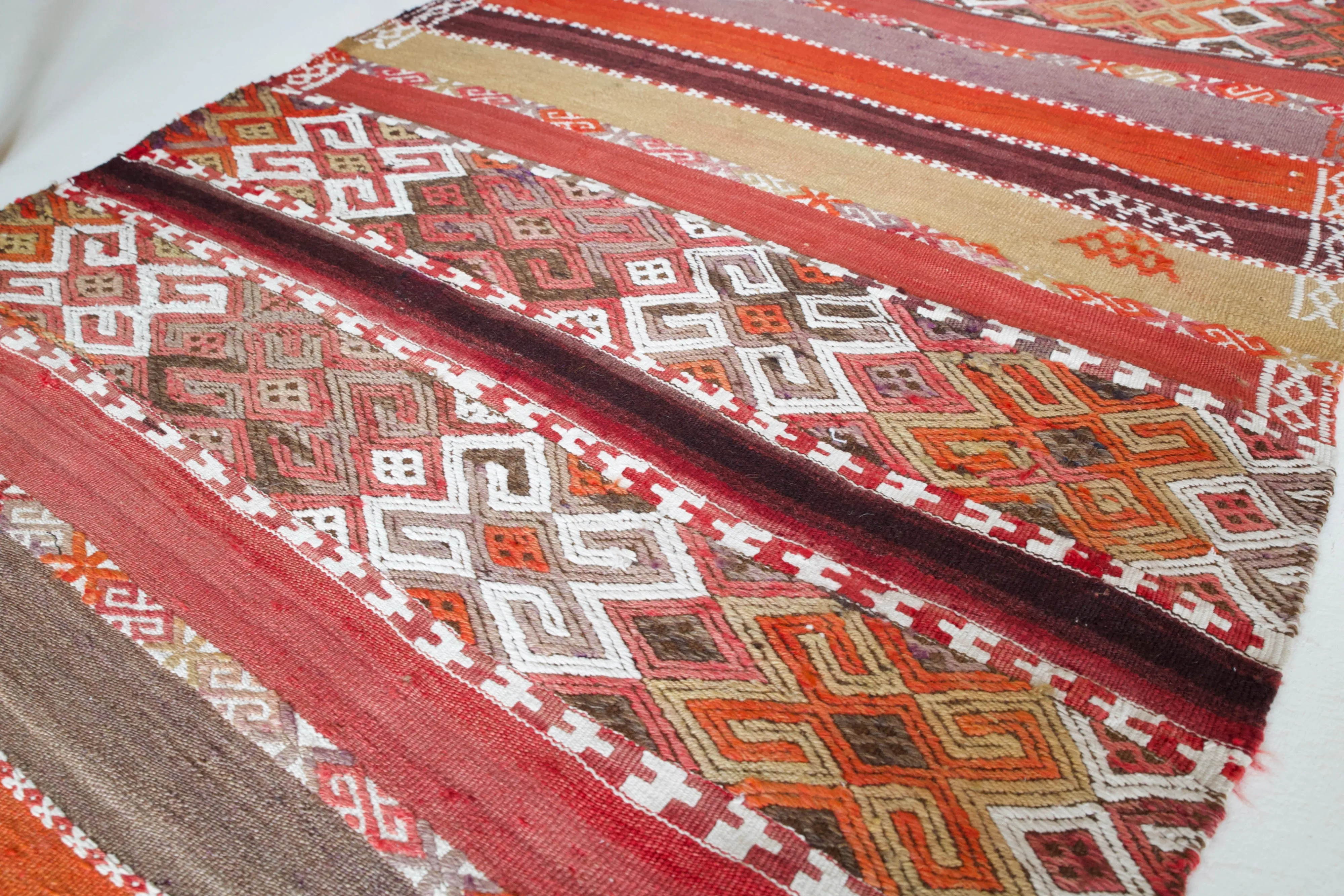 Vintage Mini Turkish Kilim Rug 3'x4'6"