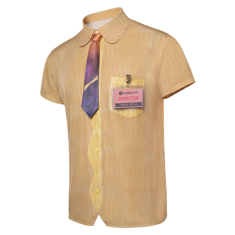 Wade T-shirt Summer Short Sleeve Shirt Cosplay Costume Halloween Carnival Party Disguise Suit cosplay Elemental