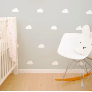 Wall Vinyl Stickers - White Cloud