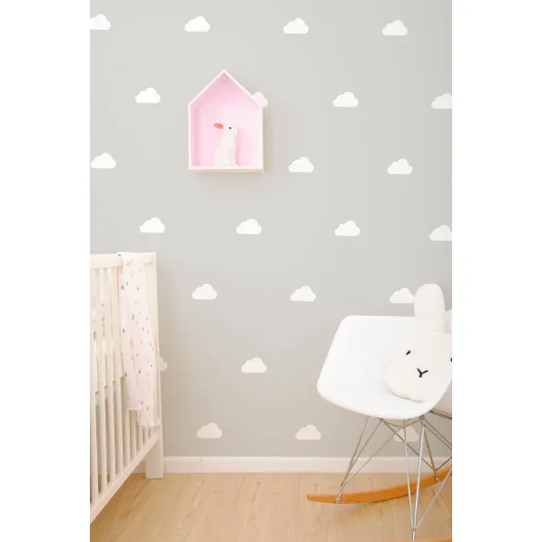 Wall Vinyl Stickers - White Cloud