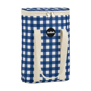 Wine Cooler Bag Blue Check