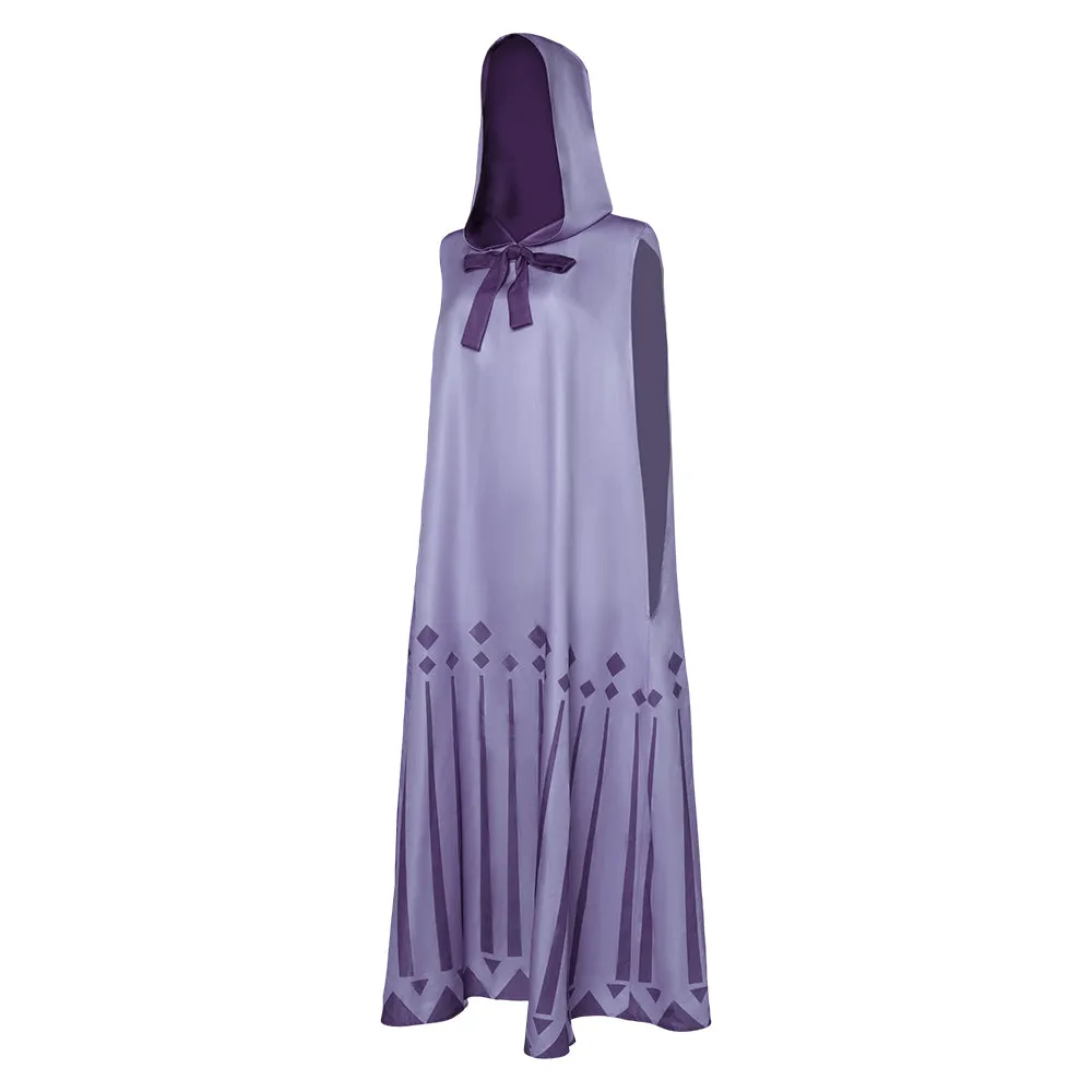 Wish  Movie Asha Purple Cloak Cosplay Costume Outfits Halloween Carnival Suit