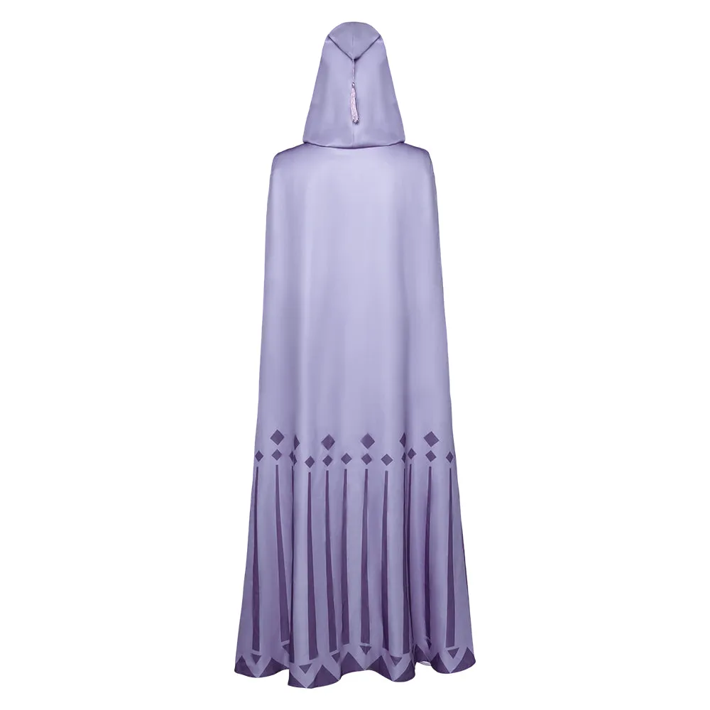 Wish  Movie Asha Purple Cloak Cosplay Costume Outfits Halloween Carnival Suit