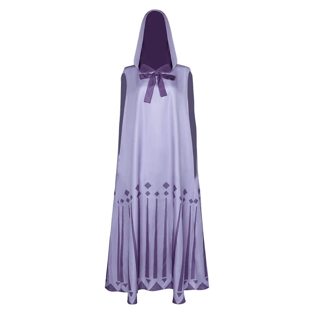 Wish  Movie Asha Purple Cloak Cosplay Costume Outfits Halloween Carnival Suit