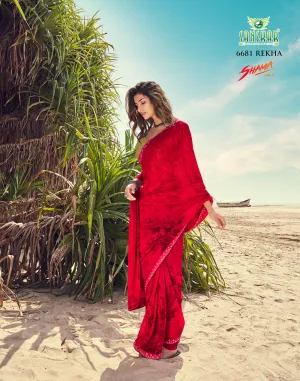 Women's Extraordinary Cocktail Party Wear  - Shama Designer Sarees