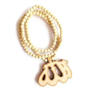 Wooden Necklace with Pendant