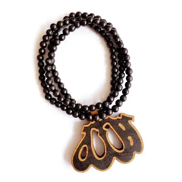 Wooden Necklace with Pendant
