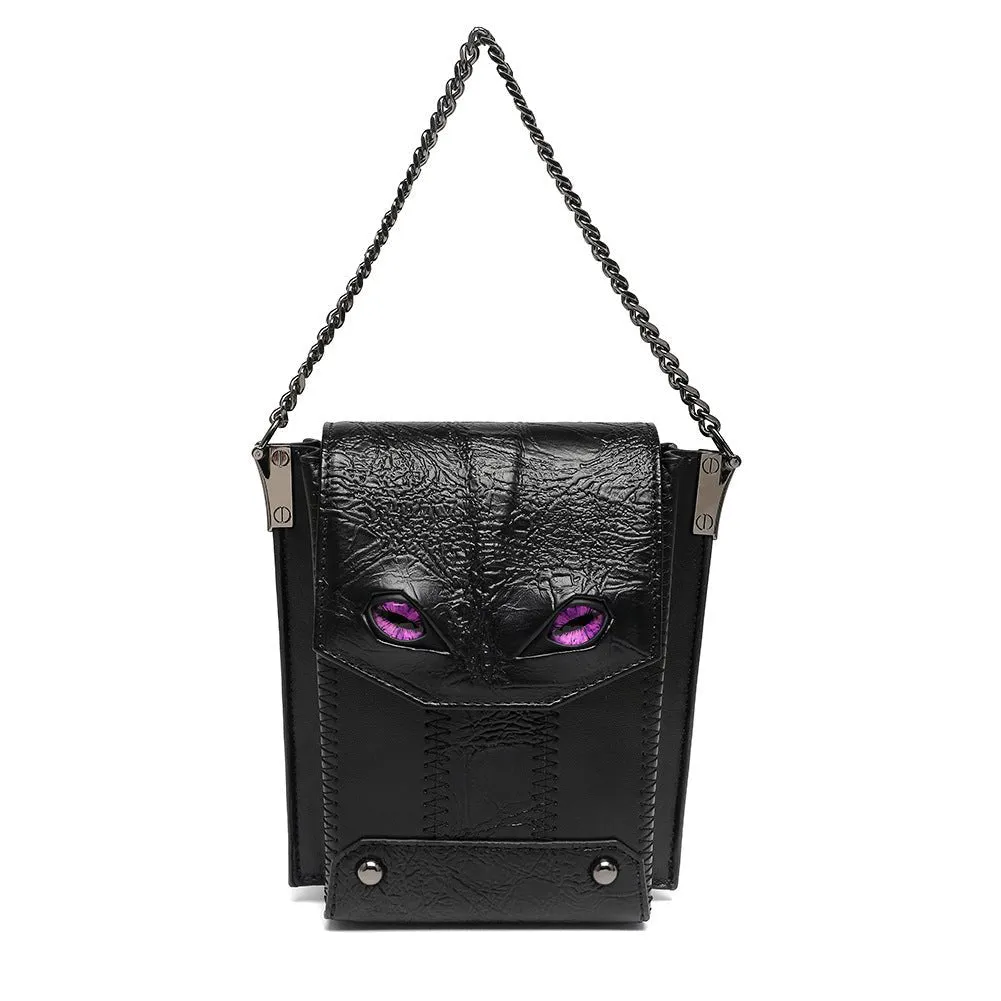 Woowooh Punk Devil Eye Crossbody Bag for Women