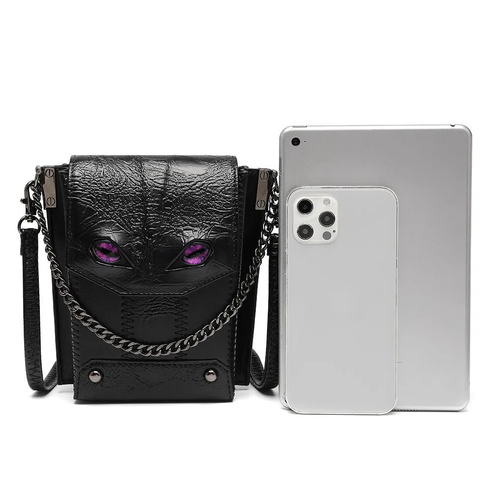 Woowooh Punk Devil Eye Crossbody Bag for Women