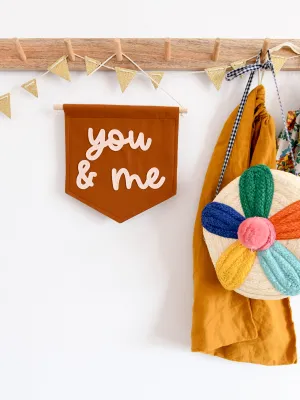 You and Me Mini Felt Banner