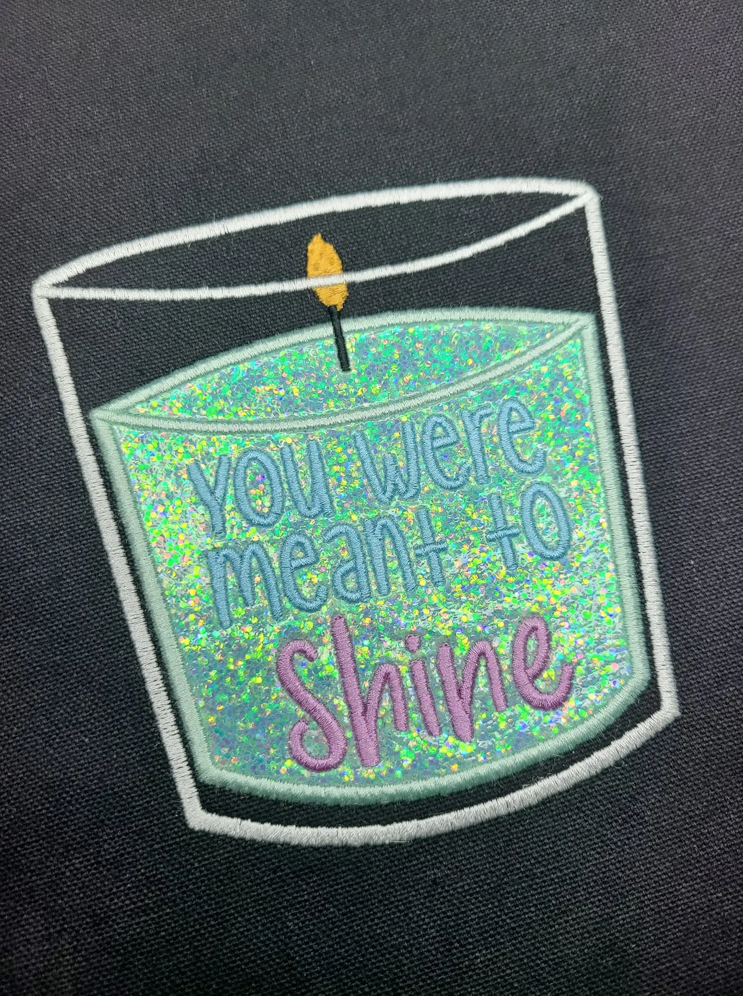 You Were Meant To Shine Applique machine embroidery design (5 sizes included) DIGITAL DOWNLOAD