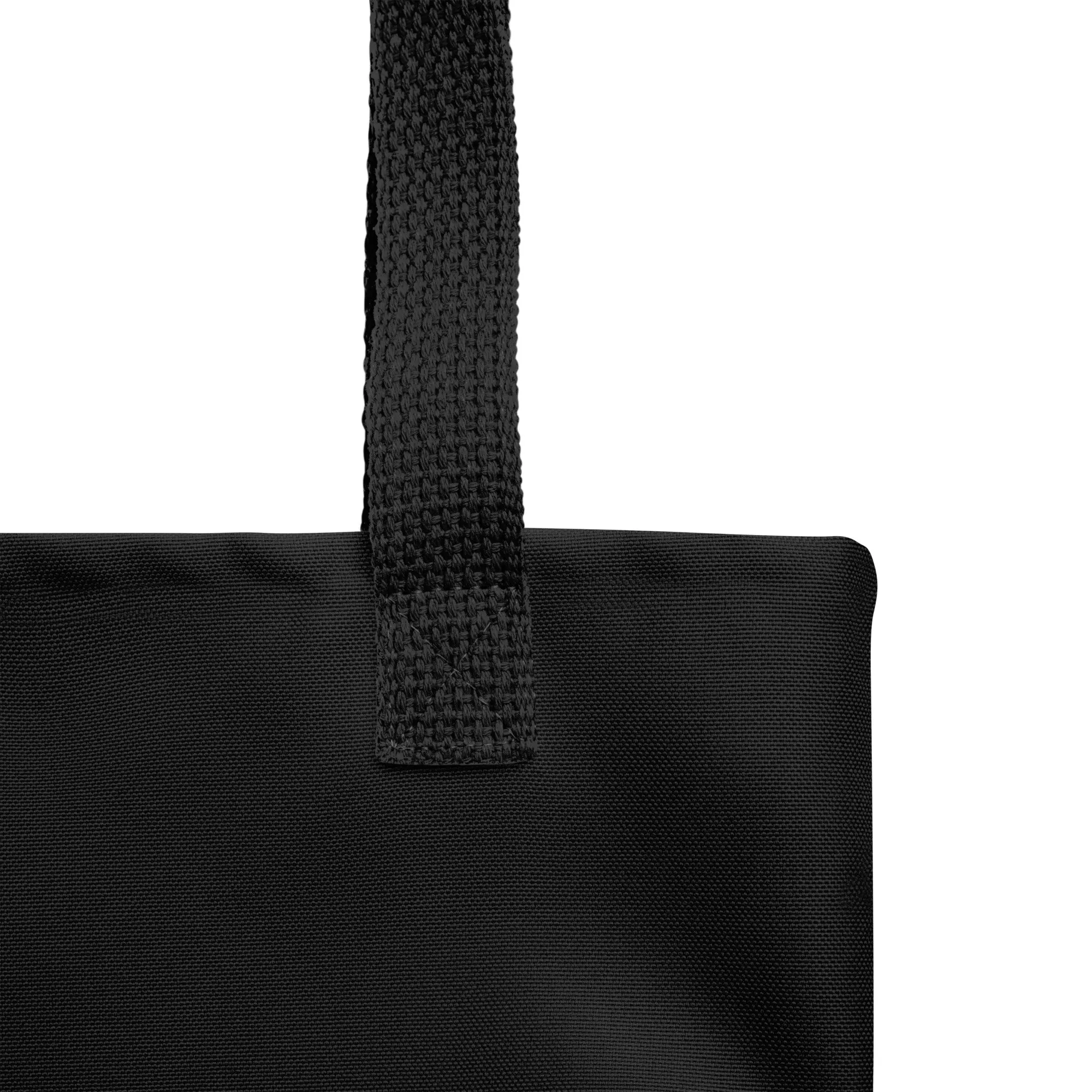 Young Elite Black Tote Bag Stylish White Design Premium Quality
