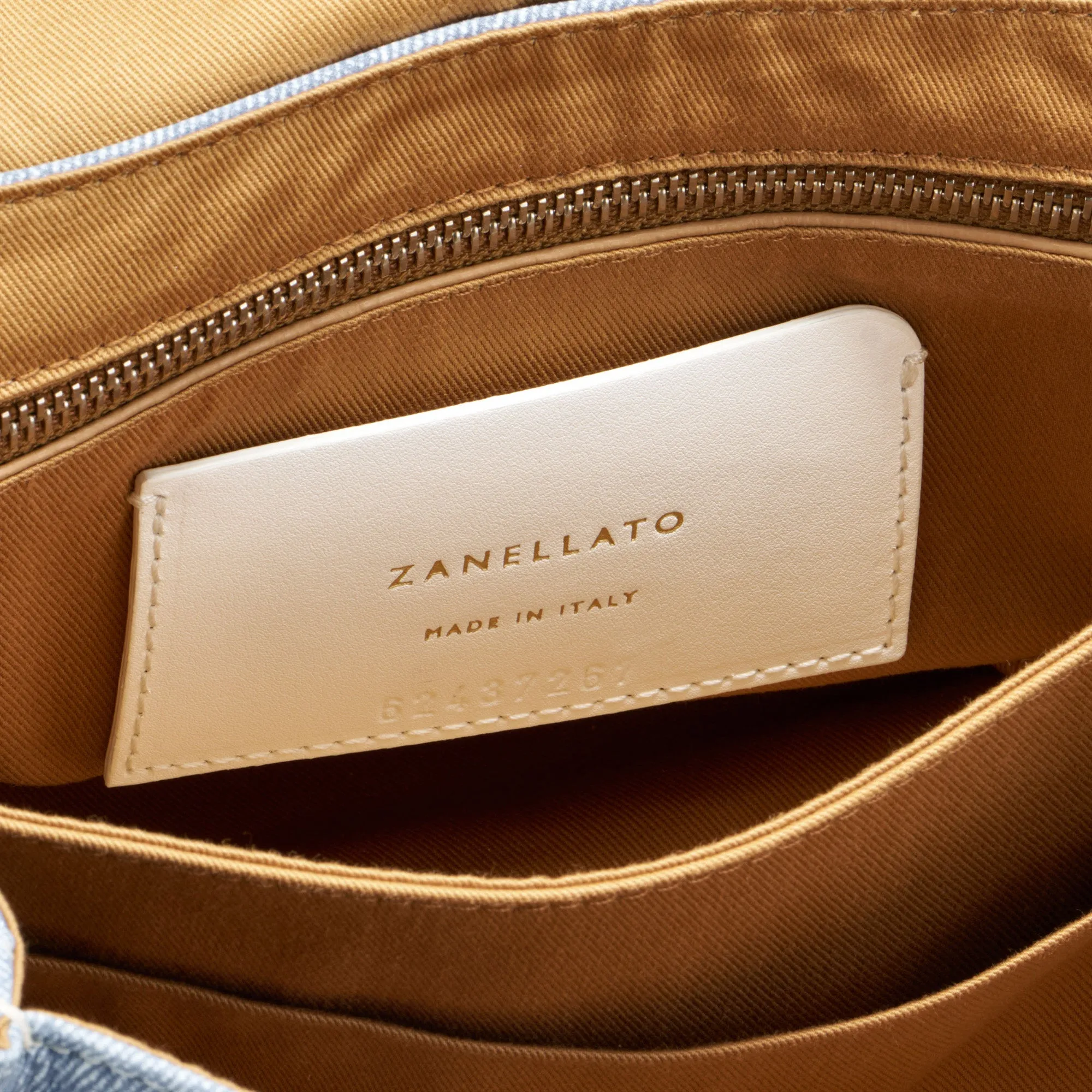 Zanellato Borsa Postina S Tela Genova Blu Donna