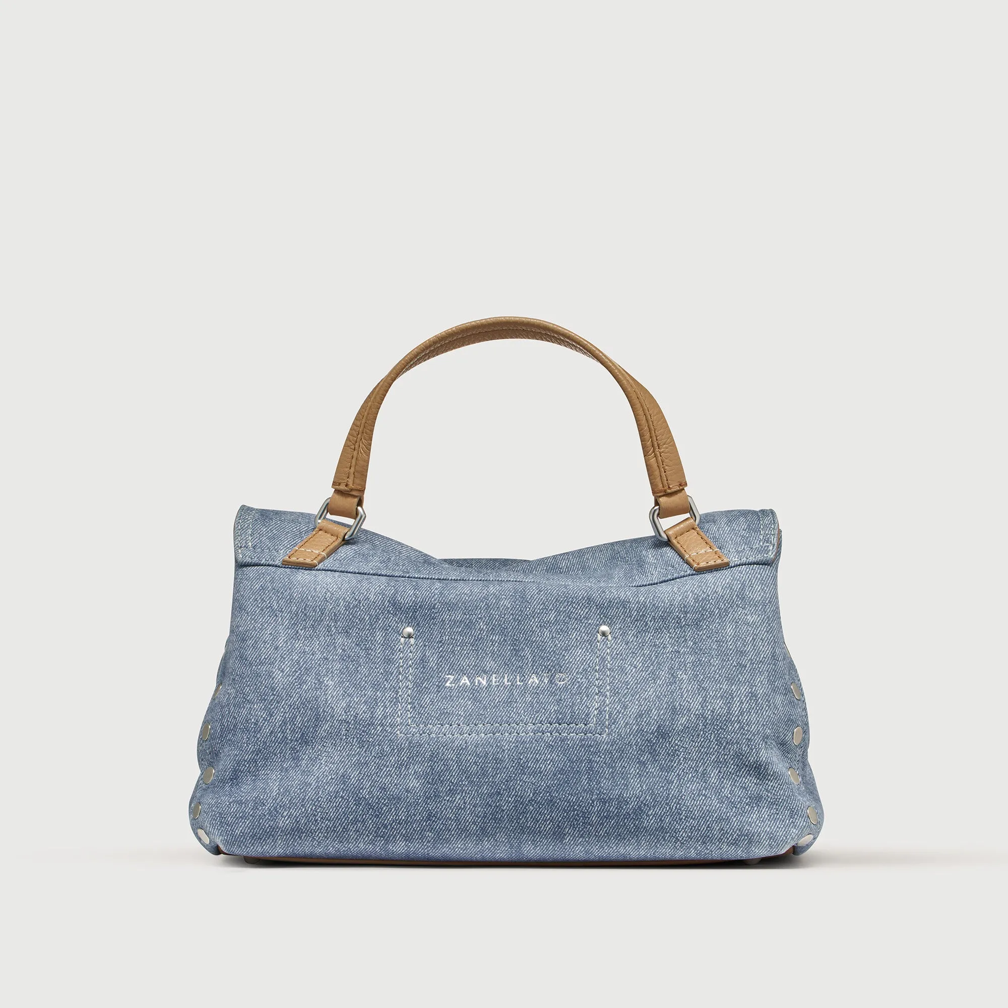 Zanellato Borsa Postina S Tela Genova Blu Donna